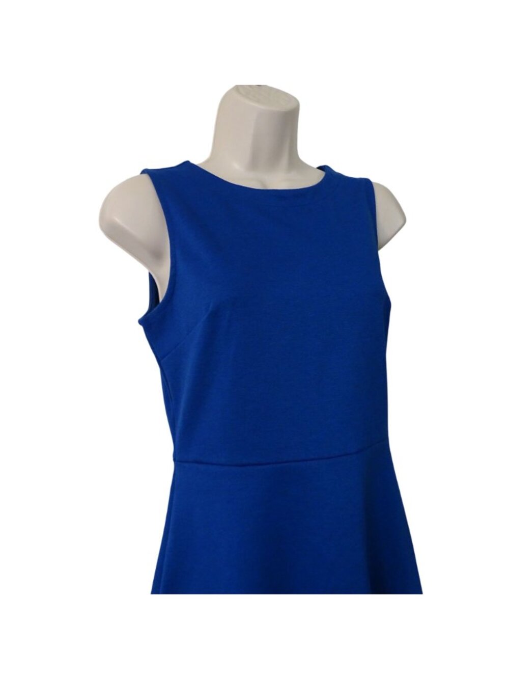 Gap Blue Sleeveless Fit and Flare Flounce Skater Dress Women Size 2 Blue Office - Picture 2 of 10